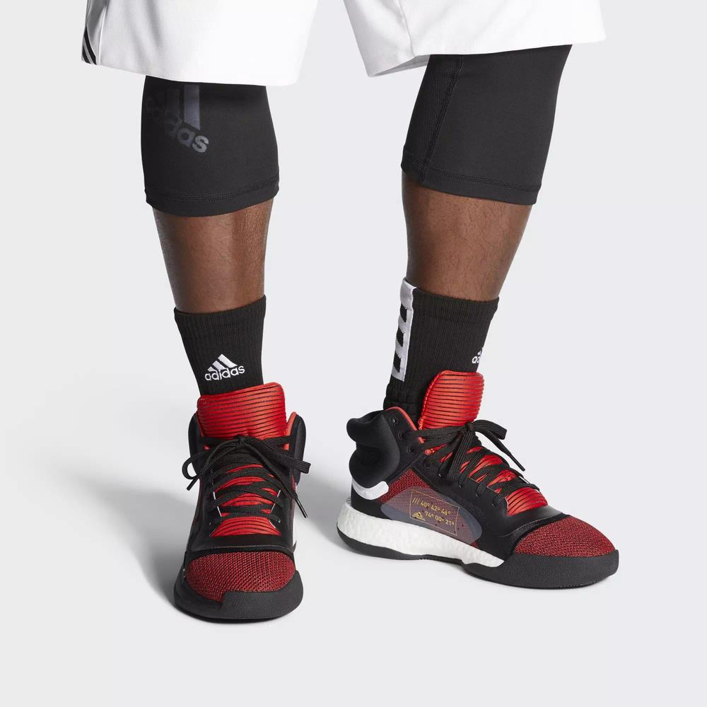 Adidas Marquee Boost Tenis De Basketball Rojos Para Mujer (MX-46643)